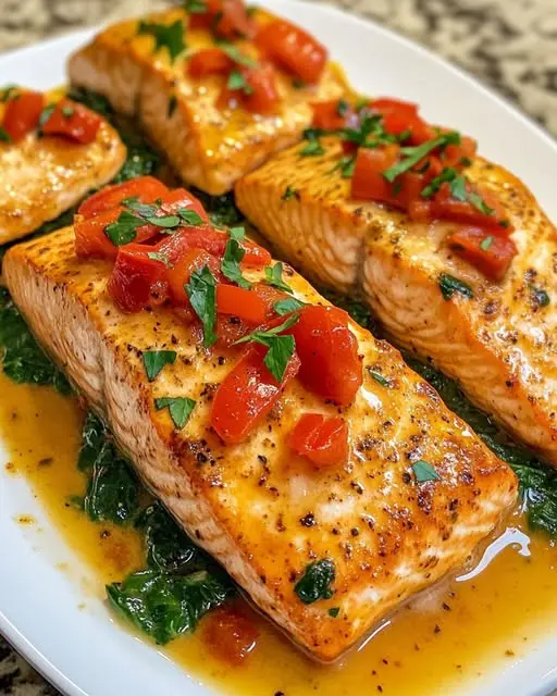 Creamy Spinach and Roasted Red Pepper Salmon 7 Creamy Spinach and Roasted Red Pepper Salmon (1).1