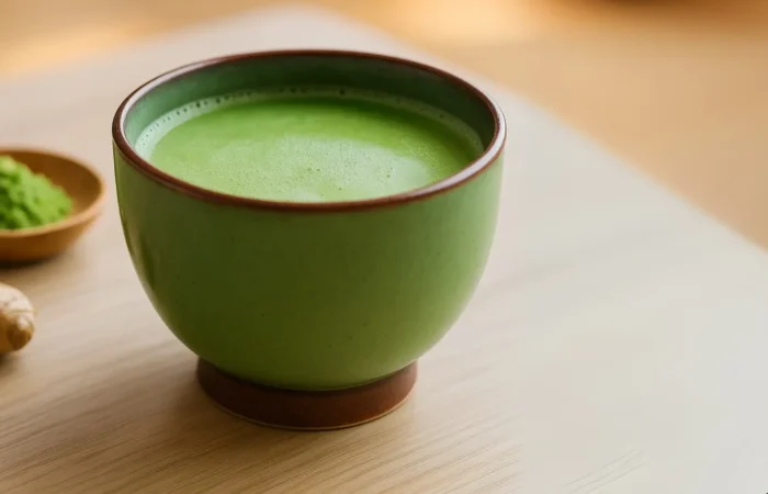 Japanese Mounjaro Recipe for Weight Loss (2025) 1 Japanese Mounjaro Recipe with matcha and ginger in ceramic bowl
