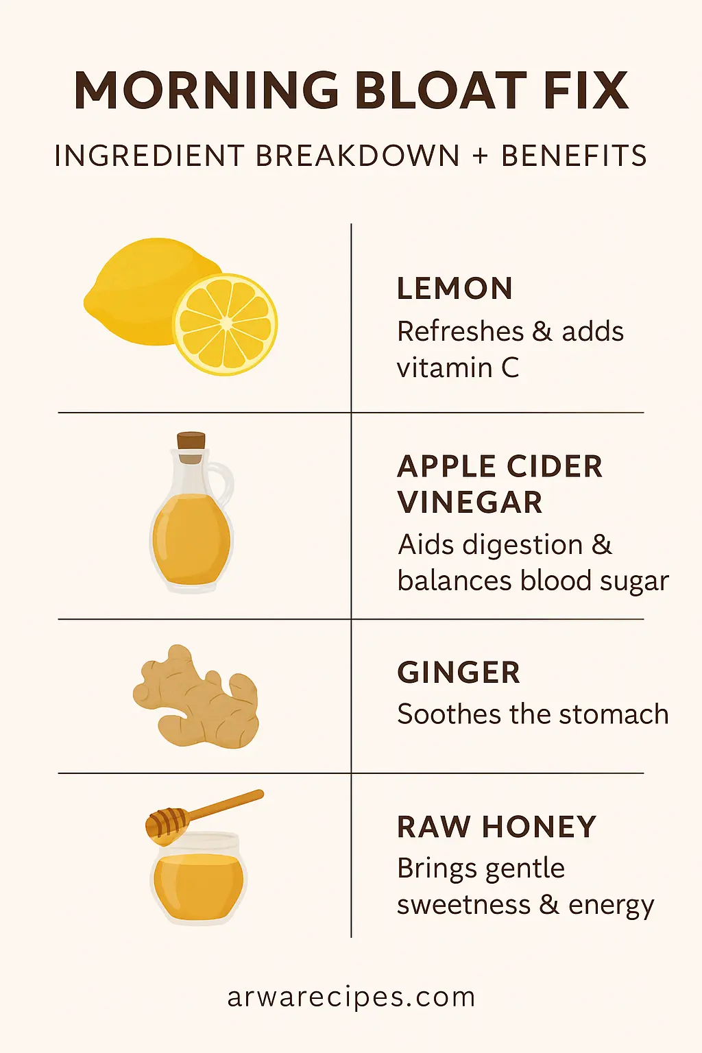 Natural Mounjaro Recipe: 4-Ingredient Drink Women 40+ Love 11 Natural Mounjaro Recipe ingredient breakdown and health benefits infographic